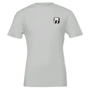 Premium Unisex Crewneck T-shirt | Bella + Canvas 3001 Silver