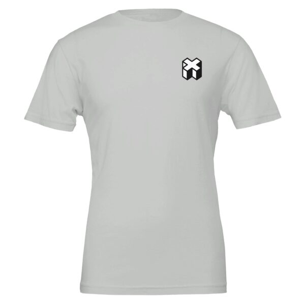 Premium Unisex Crewneck T-shirt | Bella + Canvas 3001 Silver